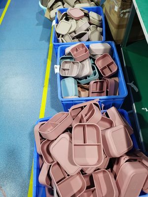418g 防水 キッズ スクール シリコン ランチボックス 蓋付き 環境に優しい 清潔