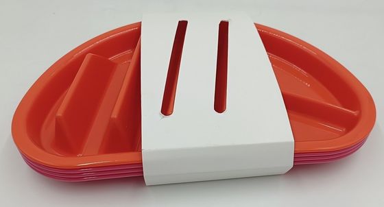 持続可能 食器洗浄機 安全なBPAフリーマイクロ波 タコ プラスチックプレート 学校へ戻る