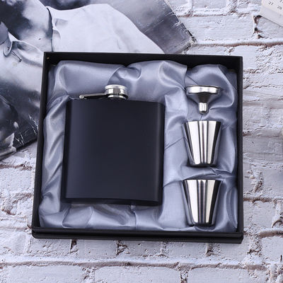 304ステンレス鋼 ヒップボトル アルコールマットブラック容量 1oz 2oz 3oz 4oz 5oz