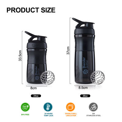 スタッドレスタイヤボール 携帯型 BPA 無料 ジム プラスチック プロテインシェイカ ボトル スポーツ用