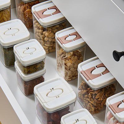 透明 BPA 無料 6 部セット 空気密閉 簡単に開いた蓋 穀物 密封 鍋 乾燥食品 貯蔵容器