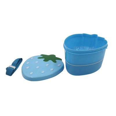 ストロベリー形 食品容器 子供用 15x12x8.7cm カスタム 漏れ防止 ランチボックス 梱包