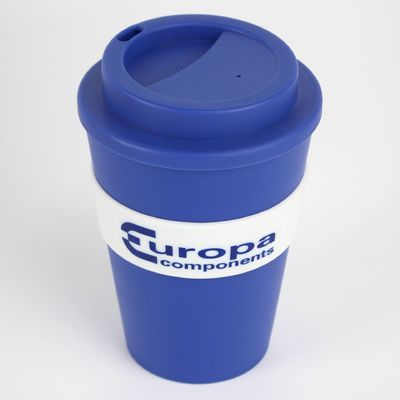 12オンス 350ml PP シリコンカバー バンブー繊維 再利用可能なコーヒーカップ 蓋付き