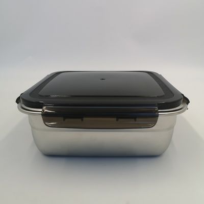 直角 400/750/1200ml 不同鋼 ベント ランチボックス セット 鍵蓋付き 耐久性