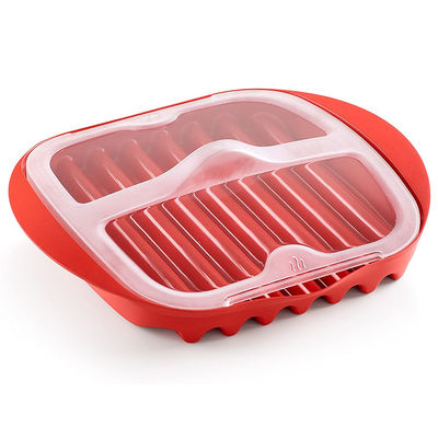 28*25*5cm オーダーメイド 食品グレード PP素材 ベーコン 蓋付きマイクロ波炊飯器 オーダーメイドロゴ受付