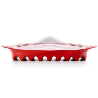 28*25*5cm オーダーメイド 食品グレード PP素材 ベーコン 蓋付きマイクロ波炊飯器 オーダーメイドロゴ受付