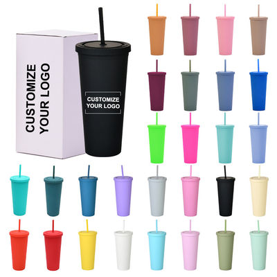 アメリカンスタイル 710ML / 24oz 再利用可能なBPAフリープラスチックタンブラー