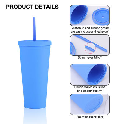 アメリカンスタイル 710ML / 24oz 再利用可能なBPAフリープラスチックタンブラー