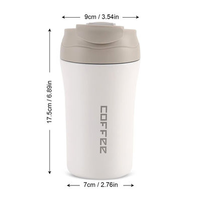 ステンレス鋼 真空隔離旅行コーヒーカップ 14オンス/400ml 蓋とストロー