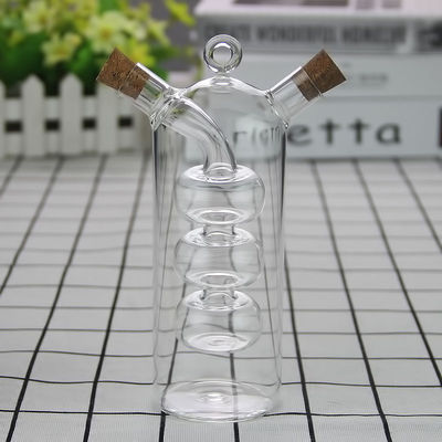 便利なガラス 2 in 1 分離機 油水ソース キッチン用鍋 350ml 100ml容量
