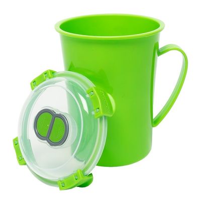 食品 BPA 無料 オーダーメイド 蓋と蒸気放出口付きのマイクロ波収集スープカップ