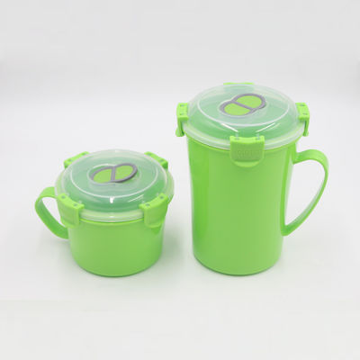 食品 BPA 無料 オーダーメイド 蓋と蒸気放出口付きのマイクロ波収集スープカップ