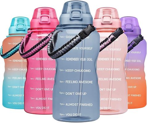 ジム スポーツのための動機付け用水瓶 タイムマーカー 凍ったプラスチック エコ BPA 無料