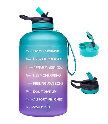ジム スポーツのための動機付け用水瓶 タイムマーカー 凍ったプラスチック エコ BPA 無料