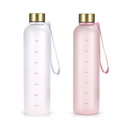 ジム スポーツのための動機付け用水瓶 タイムマーカー 凍ったプラスチック エコ BPA 無料
