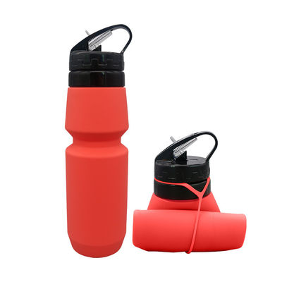 750ml 防腐シリコン水瓶 旅行用・スポーツ用 カスタマイズ可能