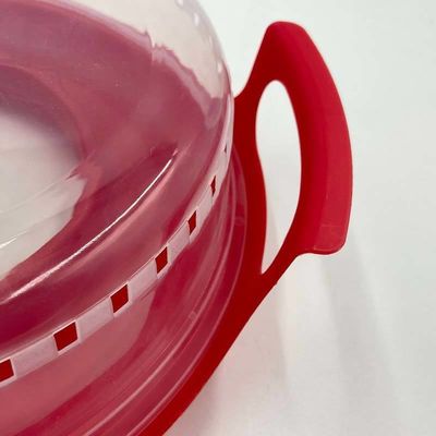 シンプル スタイル プラスチック 断熱 食品カバー トレイ BPAフリー マイクロウェーブ 暖房 準備