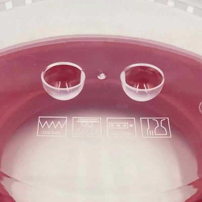 シンプル スタイル プラスチック 断熱 食品カバー トレイ BPAフリー マイクロウェーブ 暖房 準備