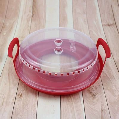 シンプル スタイル プラスチック 断熱 食品カバー トレイ BPAフリー マイクロウェーブ 暖房 準備