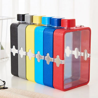 380ml BPA フリースクエアスポーツ水瓶 カスタムロゴとミニマリストデザイン