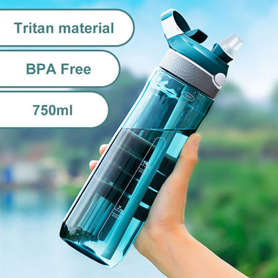 アクセサリー 蓋付き アウトドアジム スポーツ 水瓶 ストローとBPAフリープラスチック