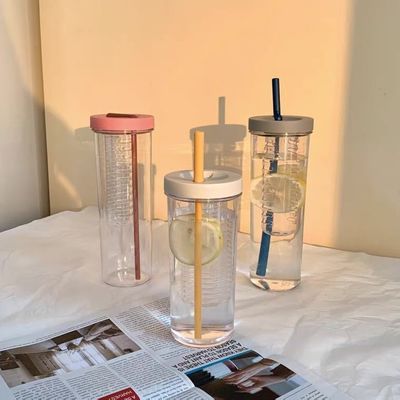 アウトドアスポーツ必需品 フードグレード ストローストラップ付きプラスチック水瓶