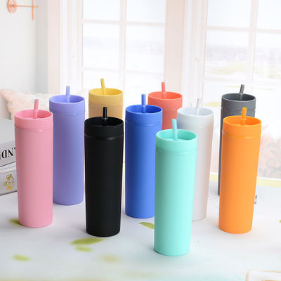ミニマリスト エコフレンドリー カスタム BPAフリー 16oz PP ストロー付きプラスチック水瓶