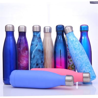 500ml コラ形ステンレス鋼 壁のダブル 掃除水瓶 パーソナライズデザイン