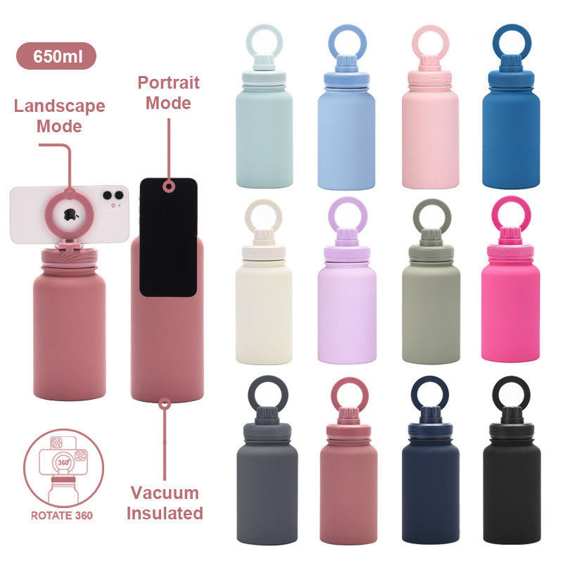 スポーツ ステンレス ステンレス スチール 水瓶 携帯電話 スタンド 磁気 スタンド 持続可能