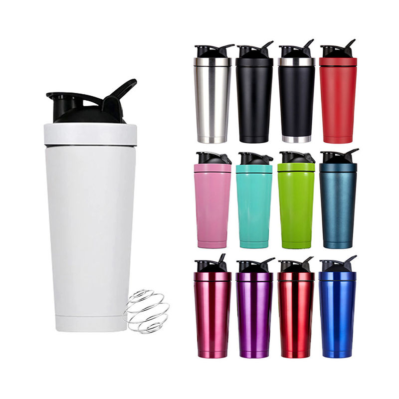 739ml / 500ml 容量 スタイリングのためのステンレスステールタンパク質シャイカーのボトル