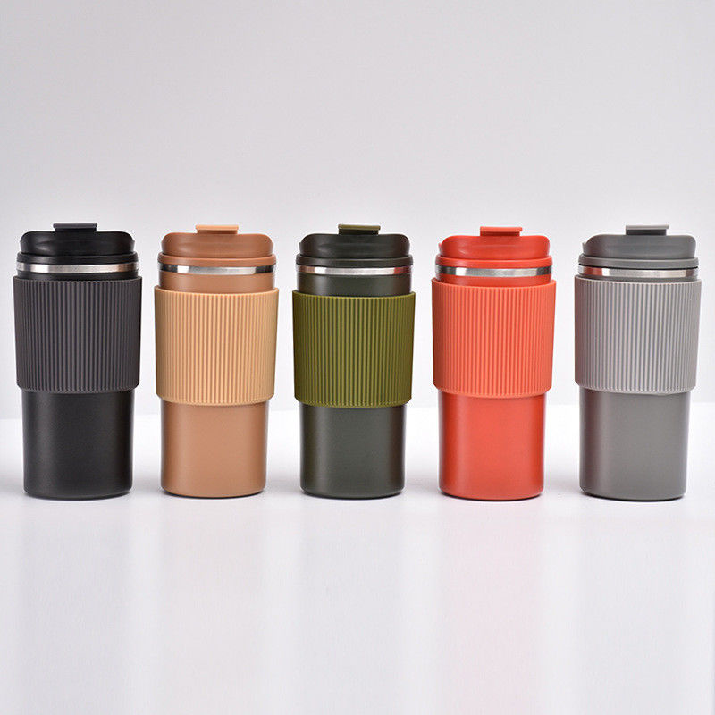 現代のデザイン オーダーメイド BPA フリー グリップ カー 双壁 450ML ステンレス ステール カップ